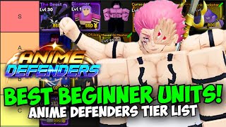 Best Beginner Units in Anime Defenders Tier List [upl. by Oates683]