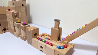 Marble Run ASMR ☆ Cubolo Jump amp Iron Hammer Long Course One Ball [upl. by Rentsch]