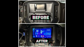 HOW TO INSTALL ANDROID 101 STEREO ON 20142018 CHEVY SILVERADO [upl. by Enomyar]