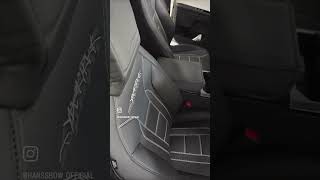 Tesla Cybertruck Seat Covers in Black with Cybertruck Signature At hautopartcom promocode HS420 [upl. by Durrett]