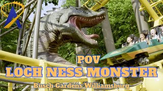 Loch Ness Monster POV Busch Gardens Williamsburg [upl. by Malliw]