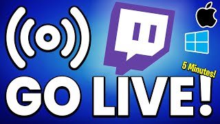 How to STREAM on Twitch 5 MIN 2024 Tutorial [upl. by Calise]