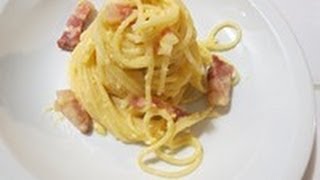 recette des pâtes carbonara à litalienne [upl. by Atiuqer]