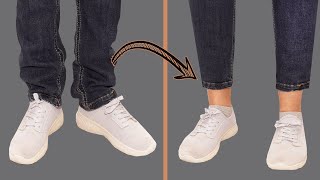 2 best ways how to hem jeans while keeping the original hem [upl. by Klara]