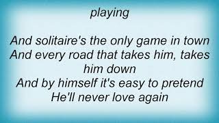 Shirley Bassey  Solitaire Lyrics [upl. by Bertsche]