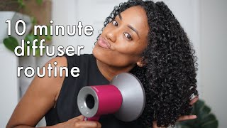 10Minute Magic Achieve Perfect Curls Without Frizz Using This Diffuser Trick  Sherice Camille [upl. by Neri37]