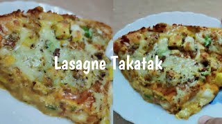 Try this tasty IndoItalian dishLASAGNE TAKATAKEasy LASAGNE recipe with LASAGNE sheets recipe [upl. by Garner]