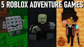 5 Roblox Adventure Games [upl. by Lachman]