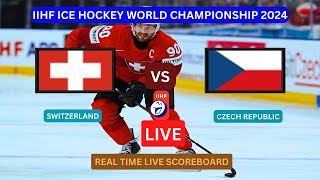 Czech Republic Vs Switzerland LIVE Score UPDATE Today Ice Hockey 2024 IIHF World Championship [upl. by Dmitri175]