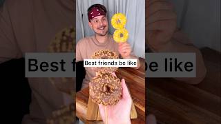 How to share CHOCOLATE DONUTS with your best friend properly😎❤️🍩 CHEFKOUDY [upl. by Notlok710]