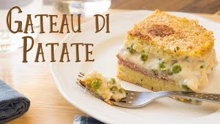 Gateau Gattò di Patate con Prosciutto e Piselli  Ricetta Piatto Unico Svuota Frigo  55Winston55 [upl. by Enamrahs]