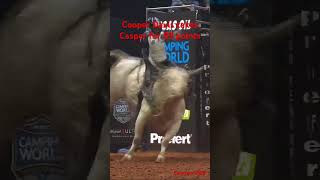 Ride of the Day Cooper Davis takes Casper for 89 points PBR bullriding rodeos [upl. by Rolyab902]