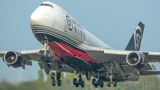 BOEING 747 with the BEST LOOKING PAINTWORK  B747 Landing  Departure 4K [upl. by Anisamoht]