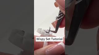 Wispy Set Tutorial💡 lashes [upl. by Sirtimed]