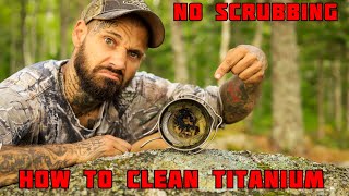 Easiest Way To Clean Dirty Camp Cooking Pots And Pans [upl. by Kciwdahc]