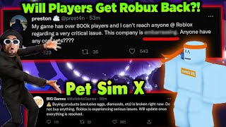 Players LOST MILLIONS of Robux in Pet Simulator X [upl. by Ecnadnac541]