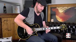 Gibson Les Paul 1957 Custom 3 Pickups Custom Historic Ebony VOS 2018 [upl. by Idell]