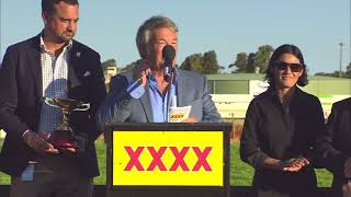 Kalgoorlie Cup Day 2024 Race 8 XXXX Kalgoorlie Cup 2300mtrs Presentation [upl. by Nedlog]