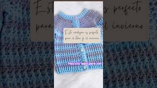 Como tejer un suéter para niños y niñas fácil con ganchillo crochet sweater crochetforbaby shorts [upl. by Thoma]