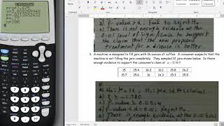 Hypothesis Testing Using TI 84 [upl. by Anitsahs]