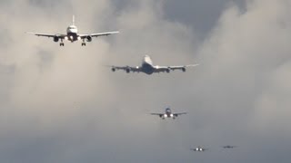 60 Airplanes in 2 Minutes  London Heathrow Traffic Madness [upl. by Dov912]