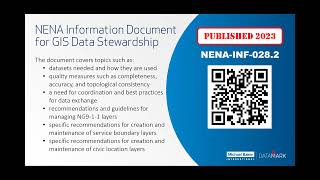 Navigating NENA Standards GIS Data Stewardship [upl. by Gore]