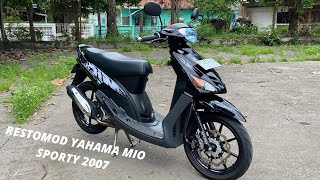 RESTORASI MODIFIKASI YAMAHA MIO SPORTY 2007 [upl. by Artina]