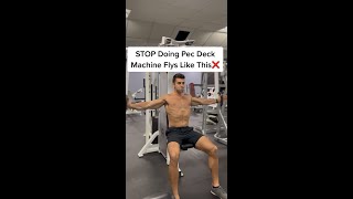 How to Properly Use The Peck Deck Chest Fly Machine With Good Form AVOID THIS MISTAKE [upl. by Eido]