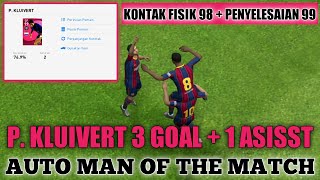 TEST ICONIC MOMENT P KLUIVERT 99 ON ONLINE MATCH  PES 2021 MOBILE [upl. by Lemon975]