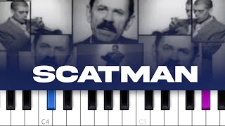 Scatman John  Scatman skibabopbadopbop piano tutorial [upl. by Esiuol]