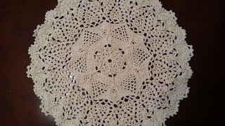 Crochet Doily  Twisted Veins Doily Part 1 [upl. by Rambert]