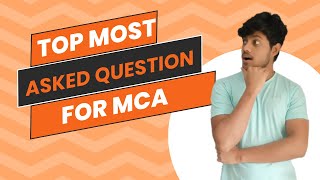 Mca Most Asked Question  Mca Admission 2024  25  Mca Guidance  Rohit  Placement😱  Jobs  Rohit [upl. by Derinna240]