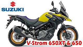 2024 Suzuki VStrom 650XT and VStrom 650  New colors [upl. by Arhas]