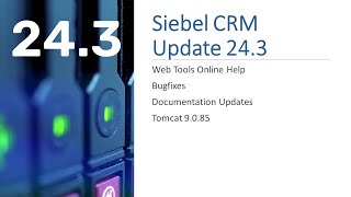 Siebel CRM 243 Update Summary  The Inner Light [upl. by Eirena]