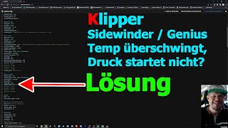 Update 2 Lösung des Artillerie Sidewinder  Genius Klipper Problems [upl. by Baumbaugh]