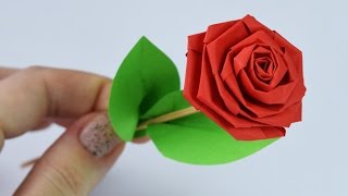 How to make PAPER ROSE  DIY [upl. by Aric351]