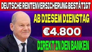 Es passiert Empfänger der gesetzlichen Rentenversicherung erhalten diesen Dienstag 4800 € [upl. by Dulsea]