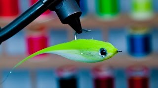 Crafty Point Up Baitfish  Underwater Footage  craft fur streamer fly that swims hook point up [upl. by Yaned175]