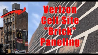 Verizon Rooftop Cell Site RF Transparent Brick Paneling [upl. by Ervin]