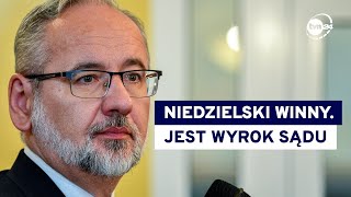 Były minister zdrowia Adam Niedzielski stanął przed sądem Jest wyrok [upl. by Anzovin368]