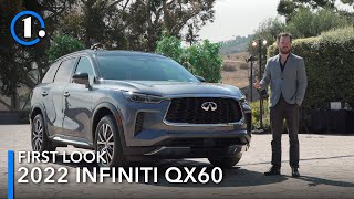 2022 Infiniti QX60 First Look UpClose Details [upl. by Akimahc]