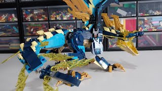 LEGO Ninjago Elemental Dragon Upgrade MOC [upl. by Namyw]