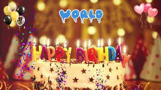 WORLD Happy Birthday Song – Happy Birthday to You [upl. by Meurer175]