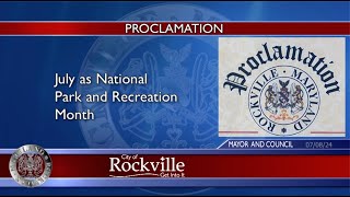 National Park and Recreation Month Proclamation [upl. by Erbe]