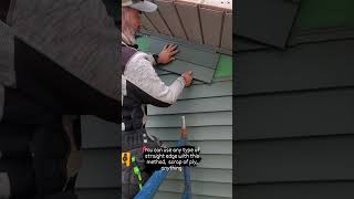 Finding the siding angle on a gable made easy carpenter diy [upl. by Einahpad]