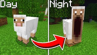 Minecraft Mobs Become Scary At NIGHT [upl. by Ekaterina8]