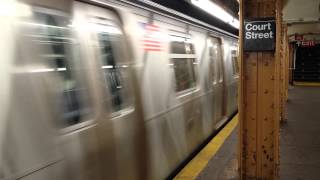 R trains at Court Street [upl. by Avad529]