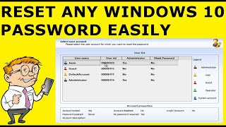 how to reset windows 10 forgotten password using lazesoft live cd [upl. by Ezitram]