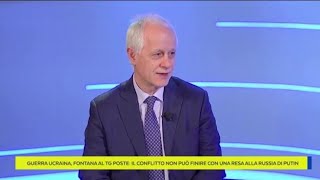 Il direttore Fontana al Tg Poste «La guerra in Ucraina non può finire con una resa alla Russia [upl. by Aikem]