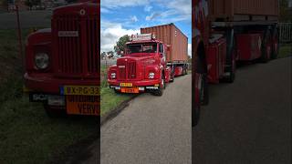 Old Scania L111 truck from 1978 on truckshow lichtmis 2024 The Netherlands retrotruck scanial111 [upl. by Aicinod]